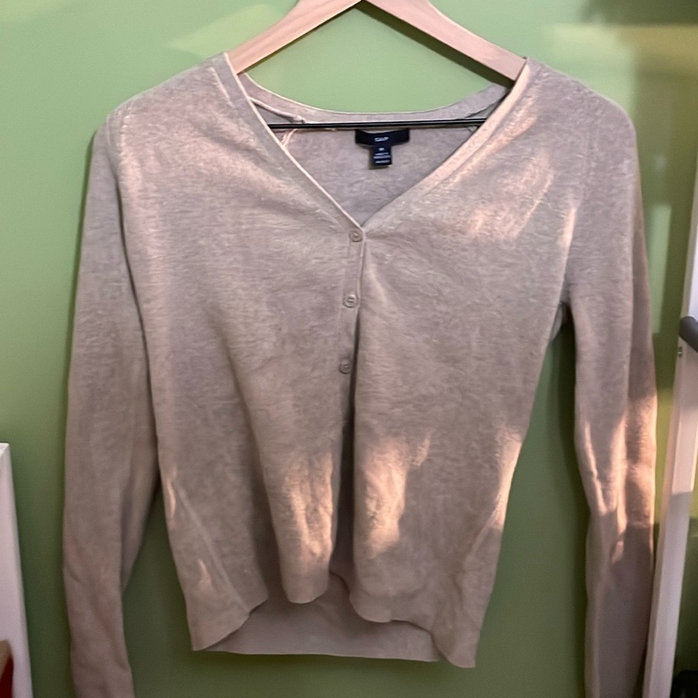 GAP grey/tan cardigan